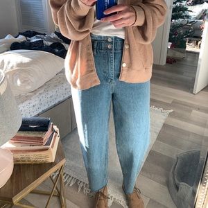 Oak + Fort Paperbag Waist Jeans Medium - Like new!